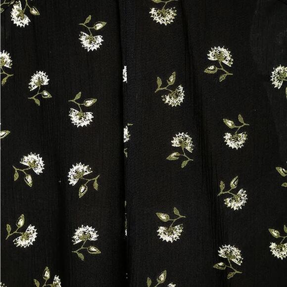 Revolve Amuse Society Talis Black Floral Print Swing Dress Size Medium - Picture 6 of 6